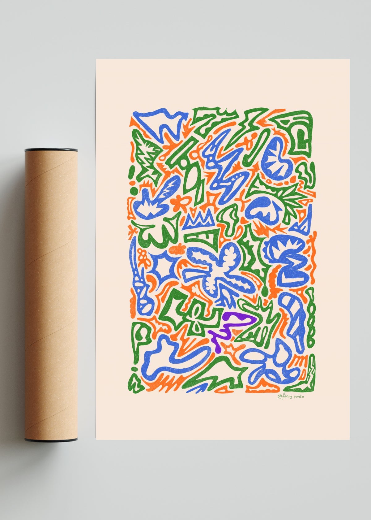 Asemic NVVA 001 - FotoV Solo print