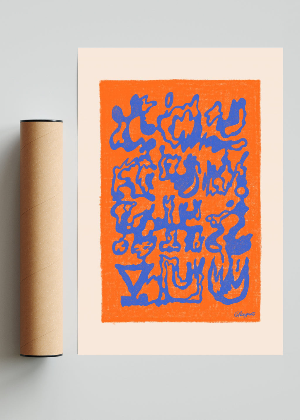 Asemic NA 001 - FotoV Solo print