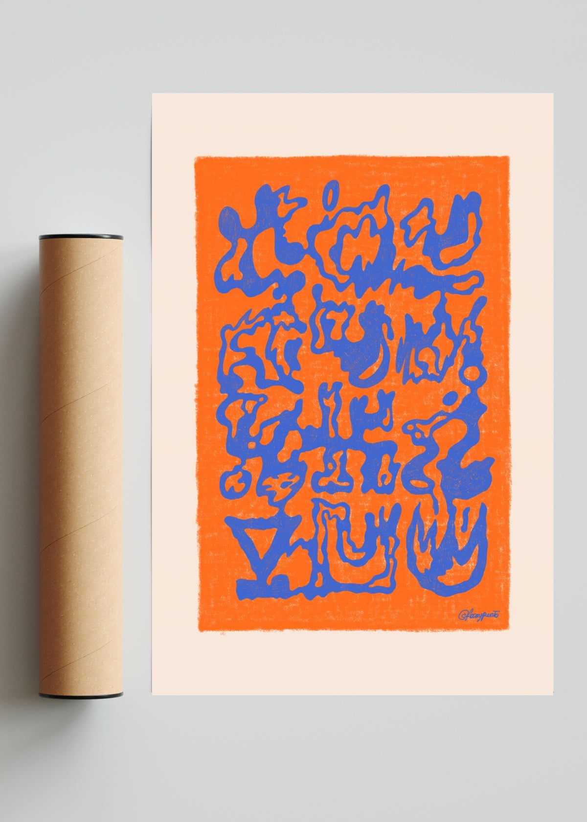 Asemic NA 001 - FotoV Solo print