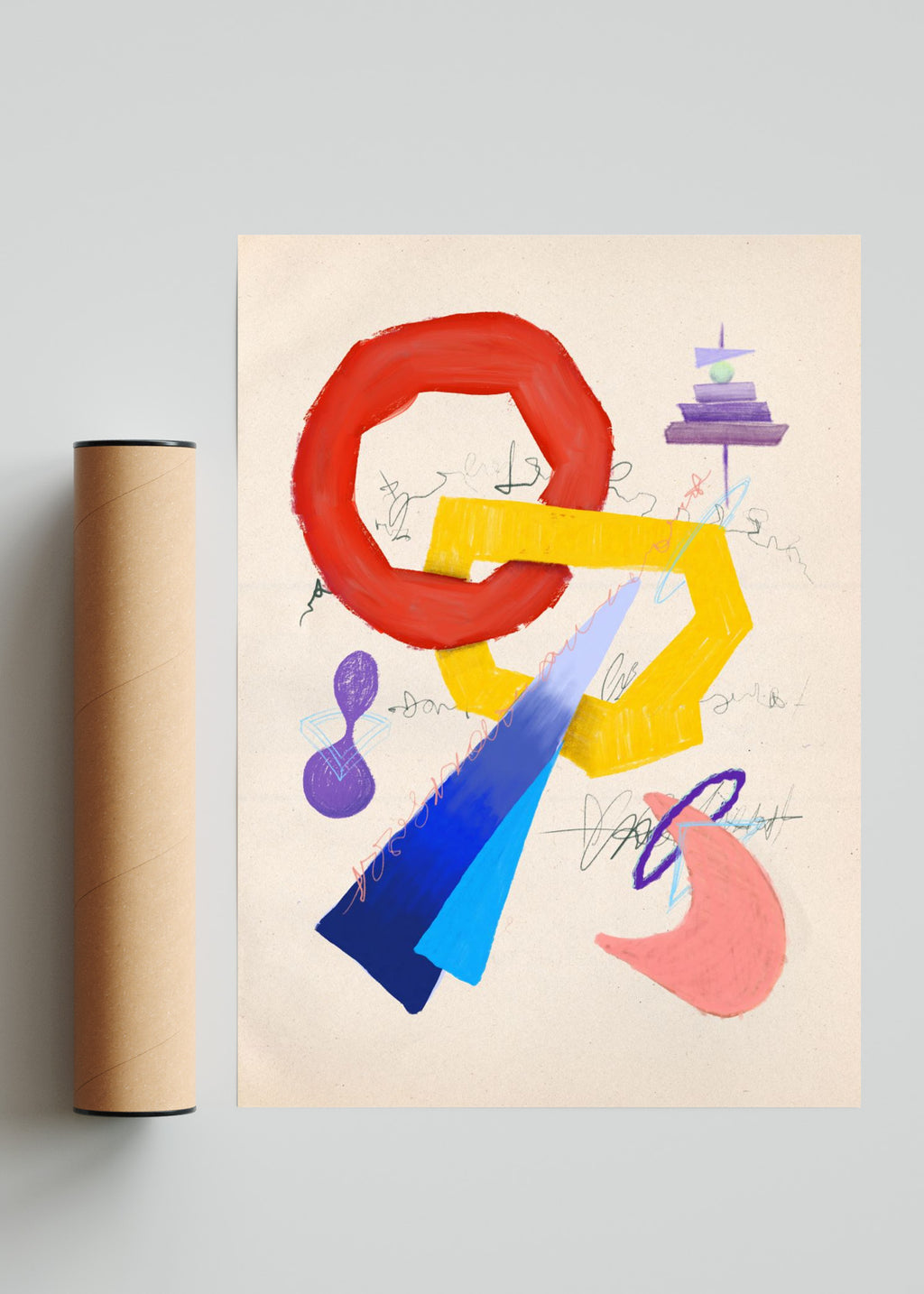 Asemic BHS 02 2025 - Retrato solo print
