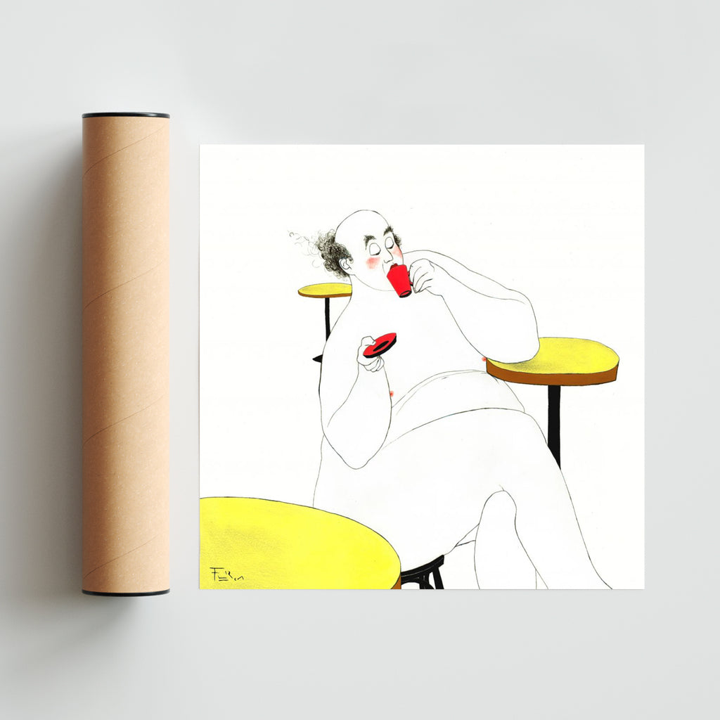 Café y Yo - Cuadrado solo print