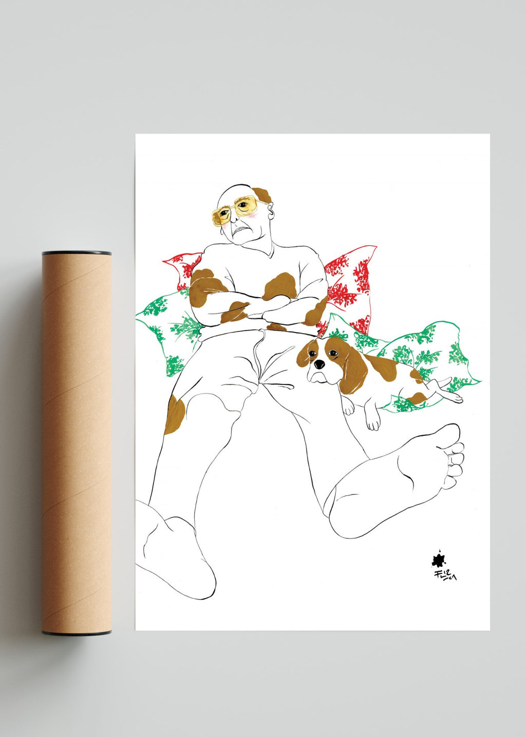 Amigos en Pintitas - Retrato solo print