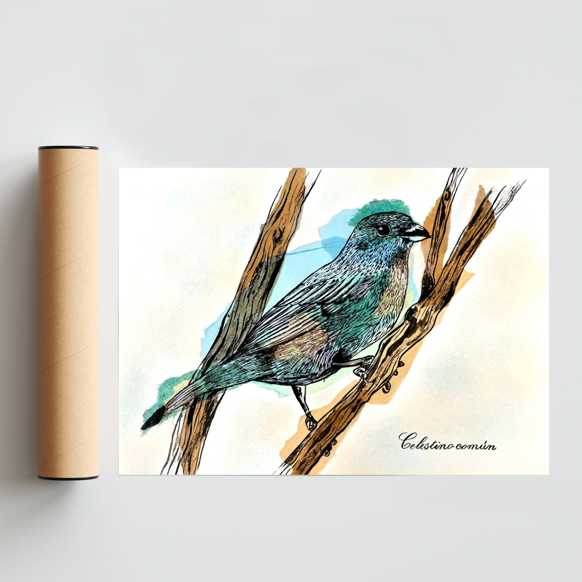 Celestino Común - Paisaje Solo print