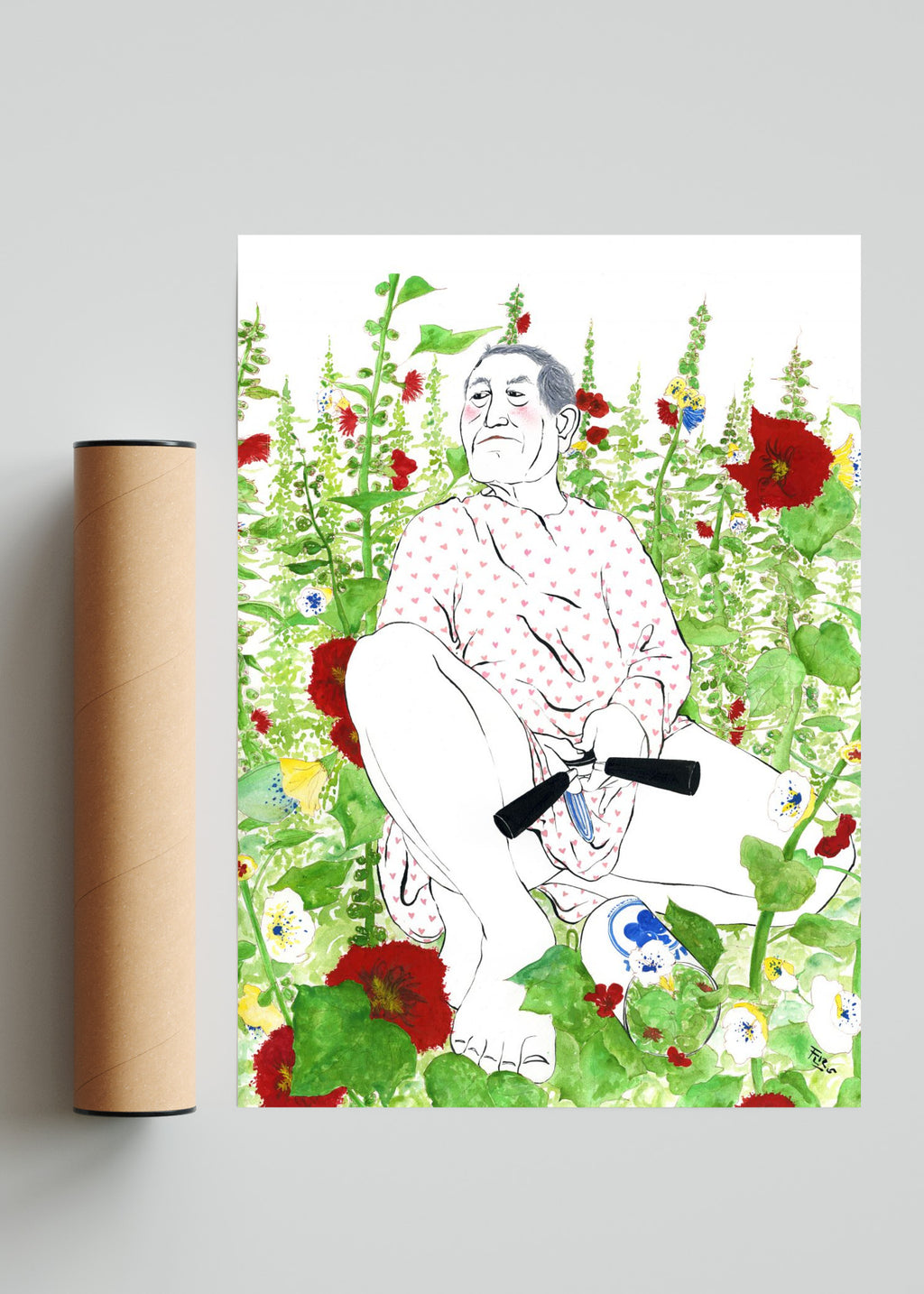 Vejez - Retrato solo print