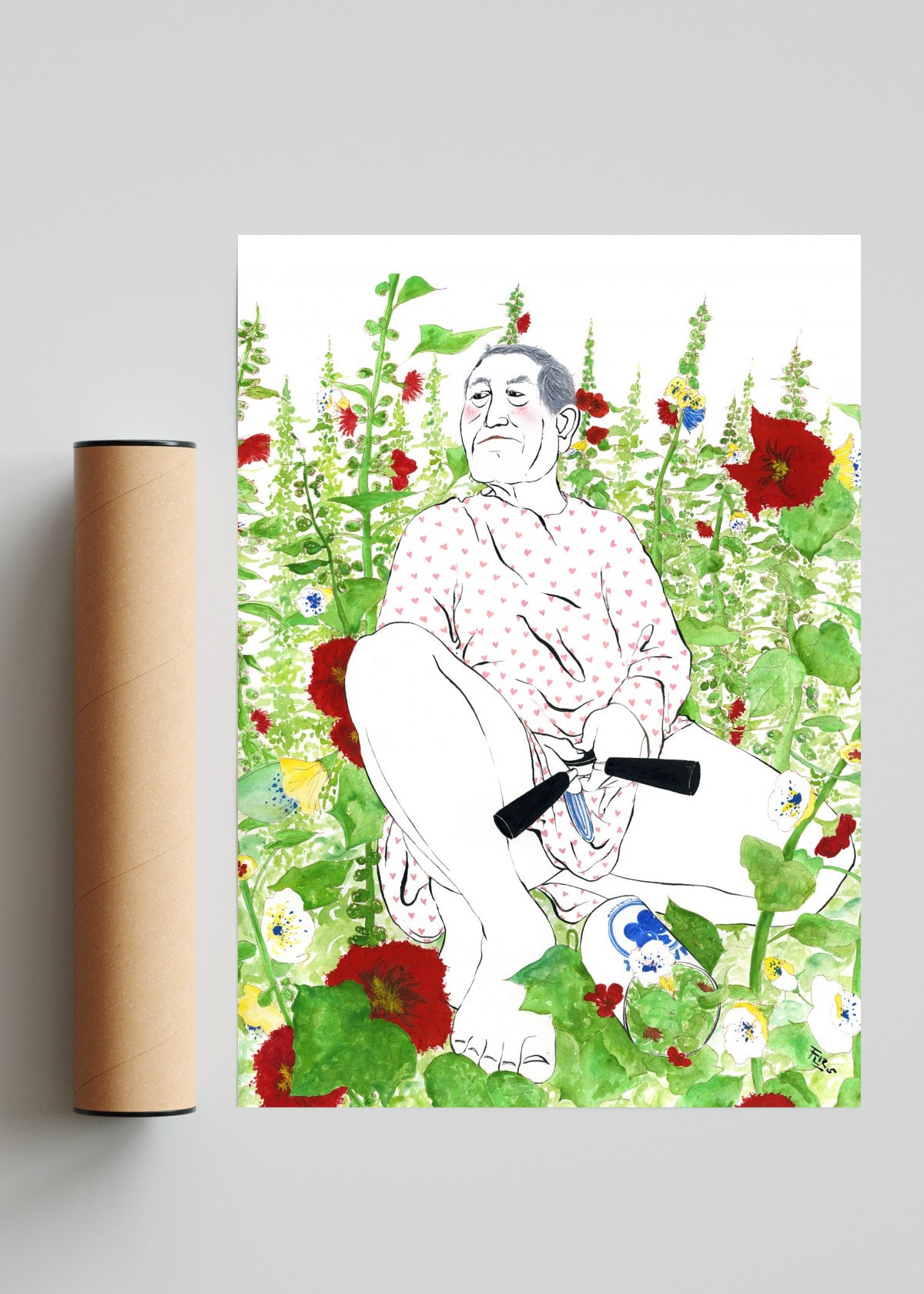 Vejez - Retrato solo print