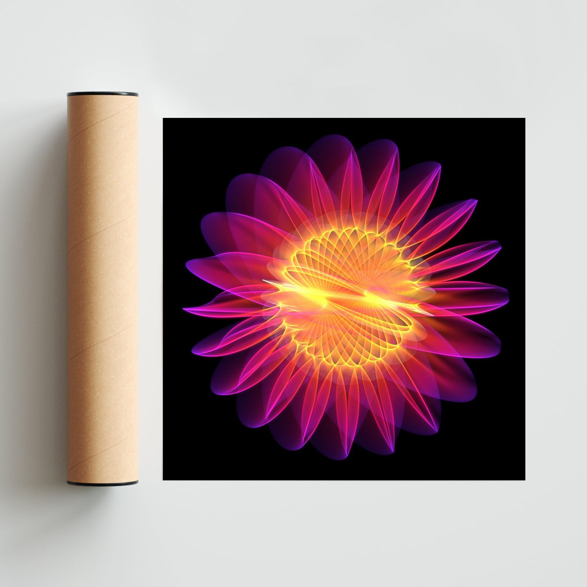 Flor 3 - Cuadrado solo print