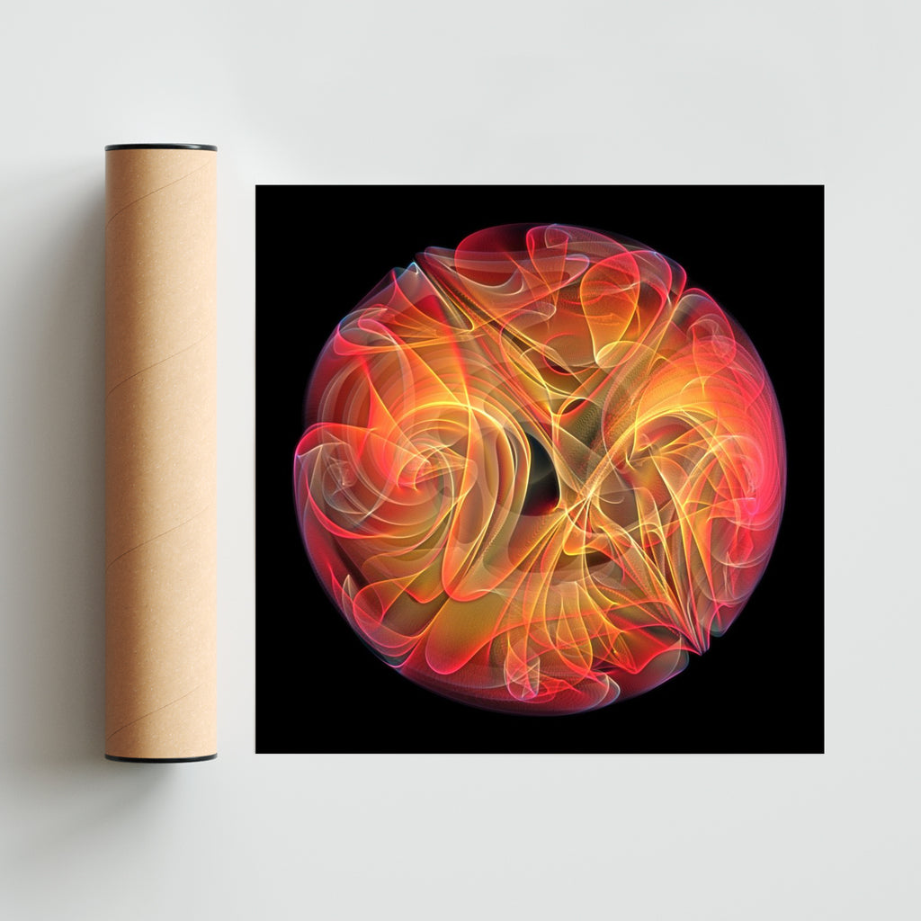 Flor 4 - Cuadrado solo print
