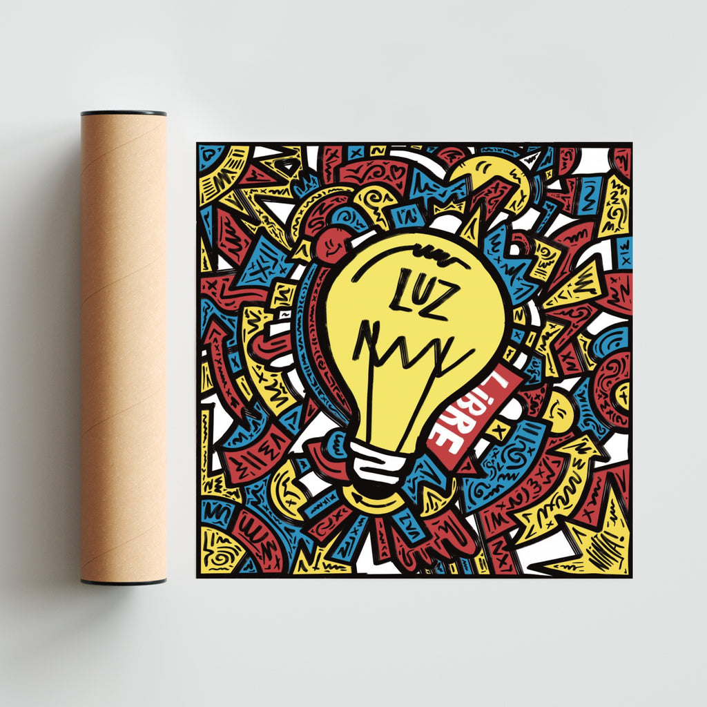 FREE LOVE 002 - Cuadrado solo print