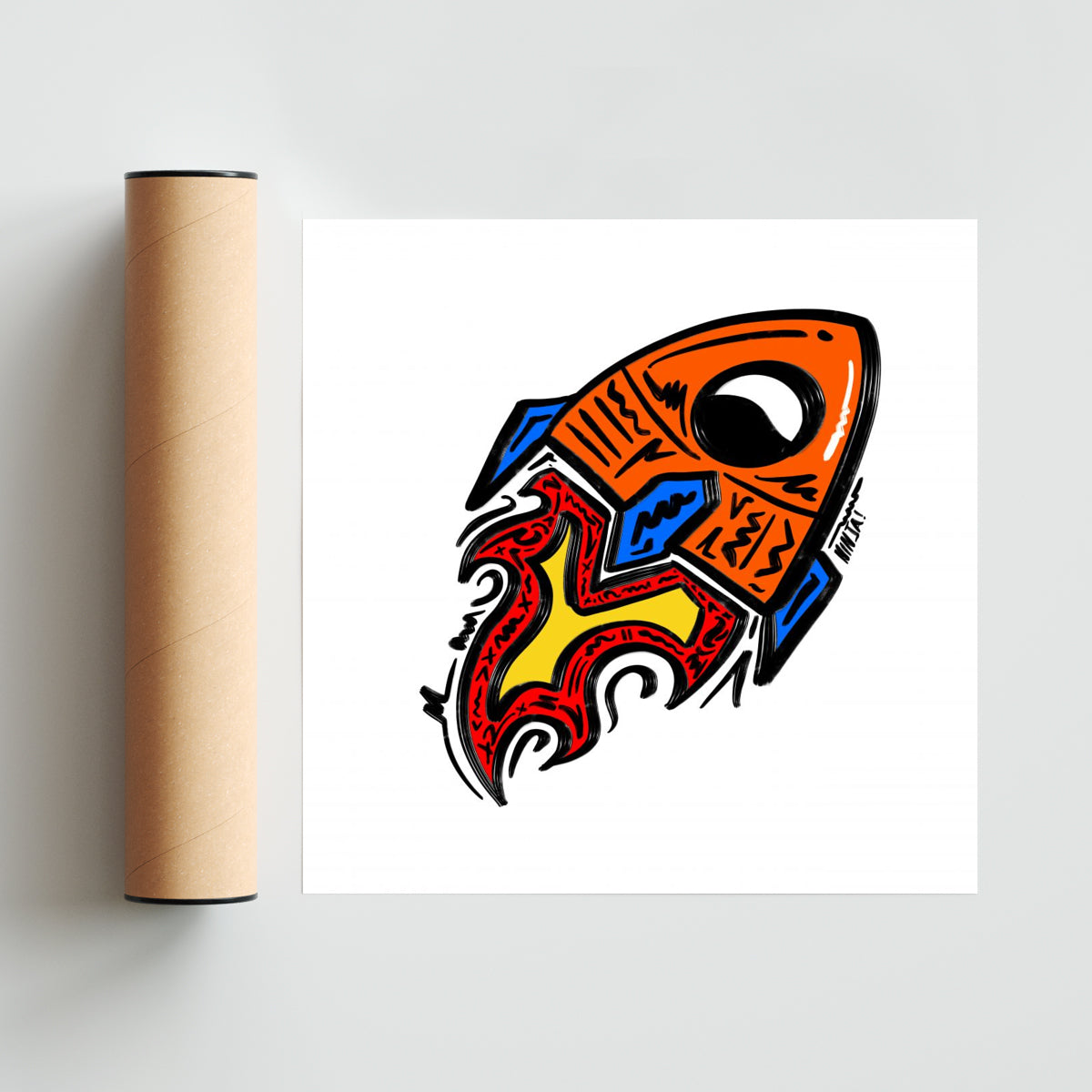 OVNI - Cuadrado solo print