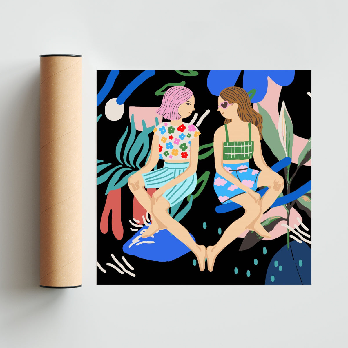 Chicas - Cuadrado solo print
