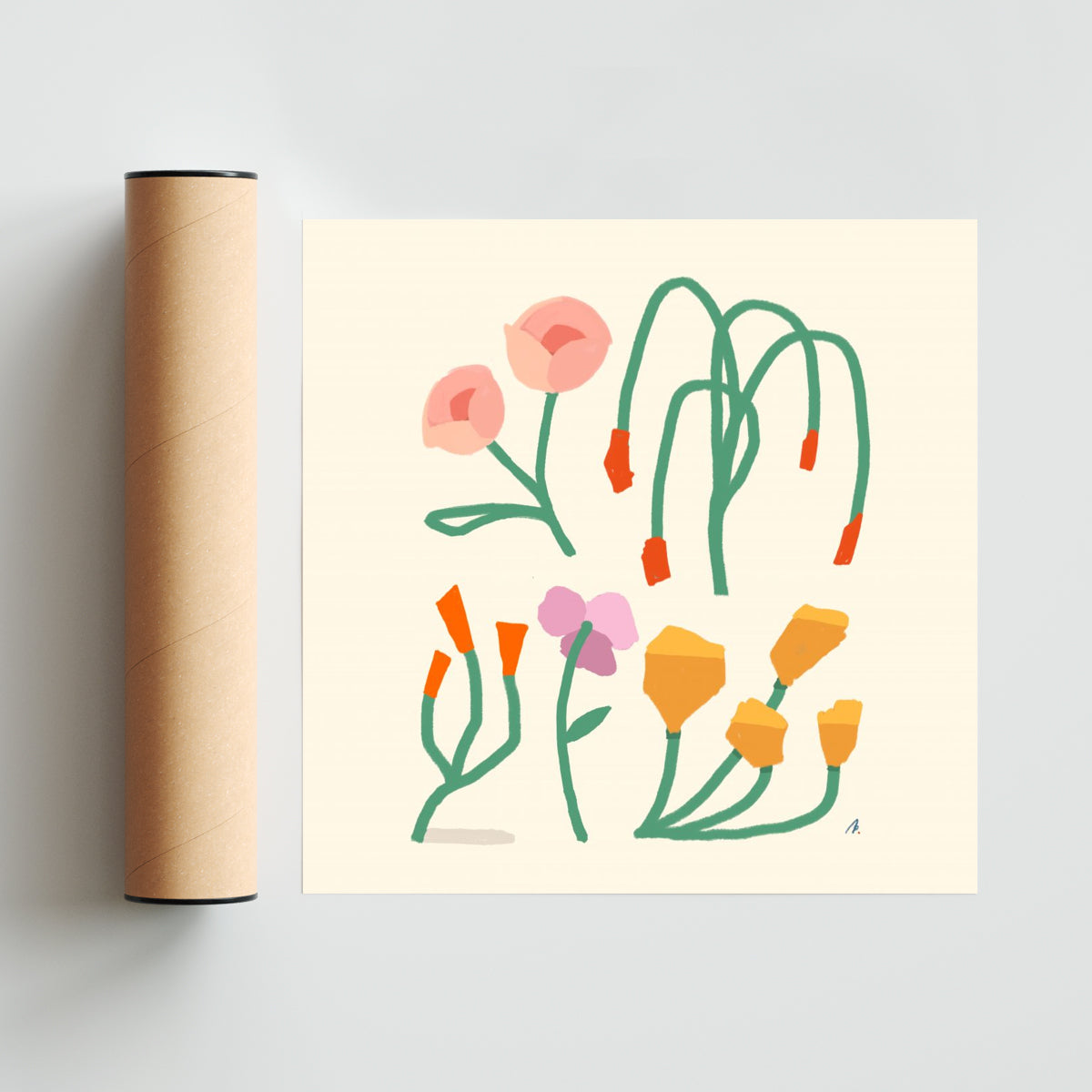 Flora - Cuadrado solo print