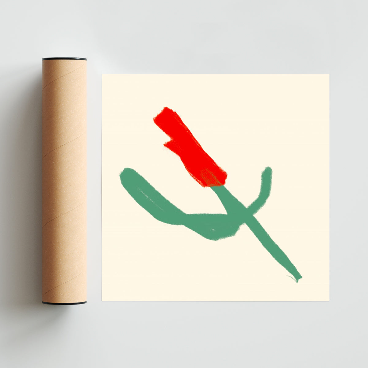 Rosa - Cuadrado solo print