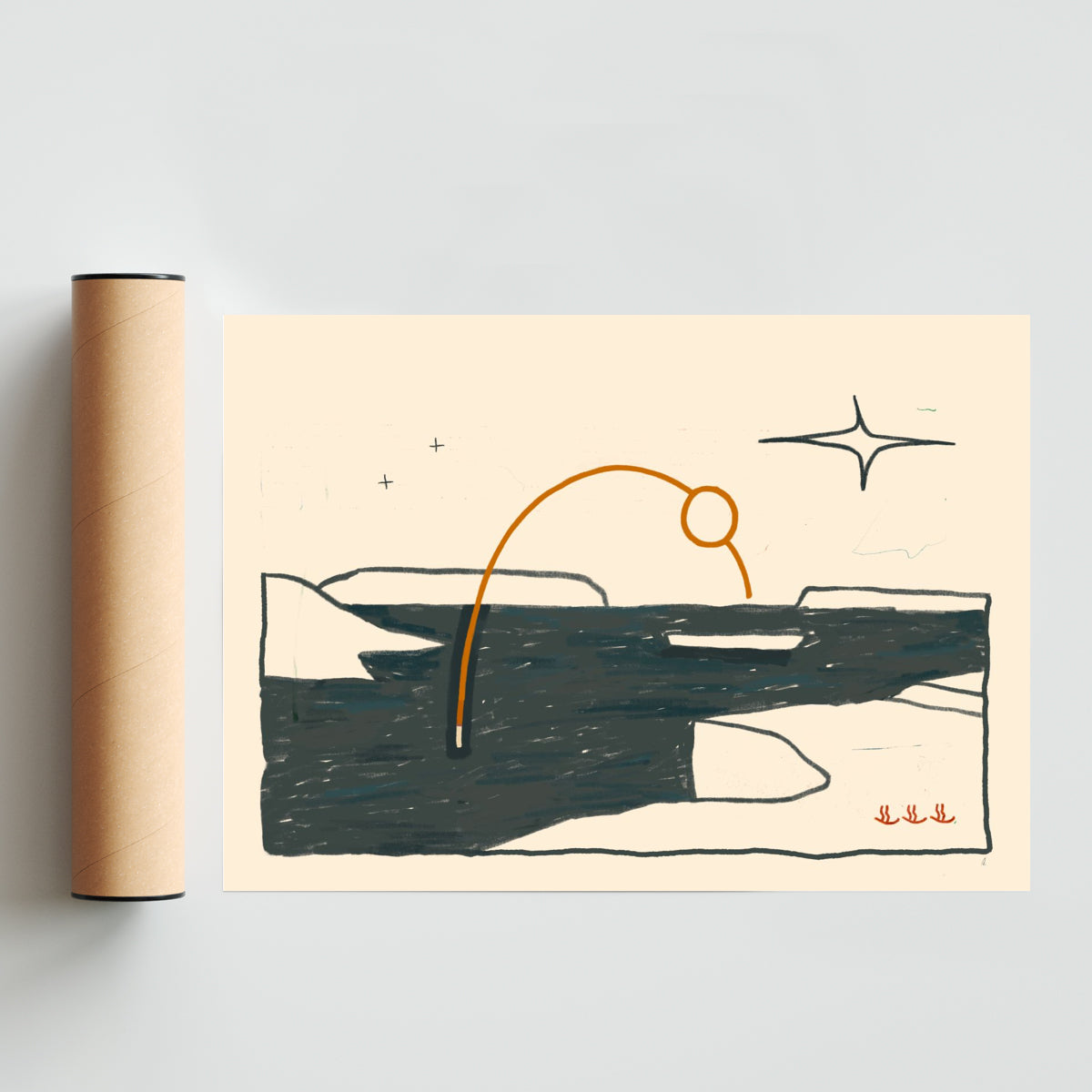 Cuenca - Paisaje Solo print