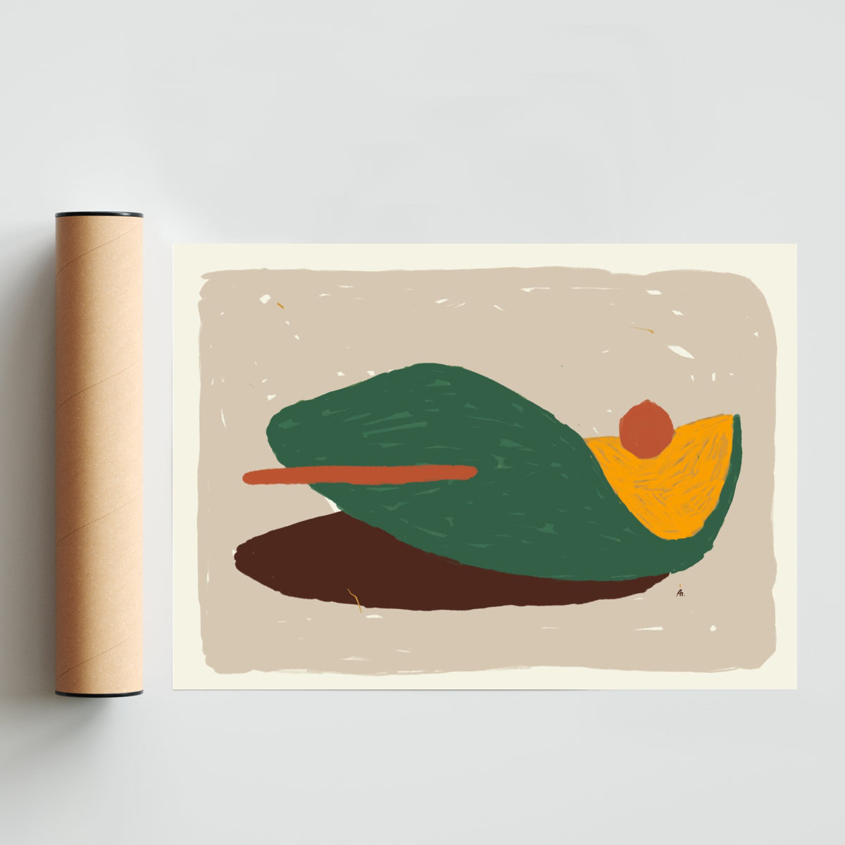 Aceituna con Morrón - Paisaje Solo print