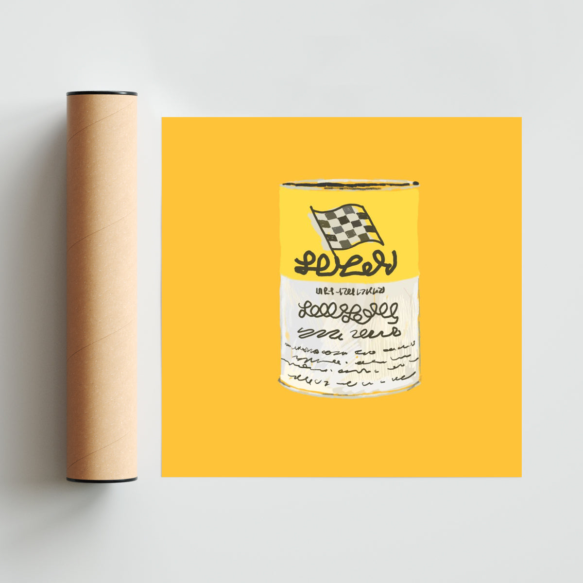 'Bardhal' - Cuadrado solo print