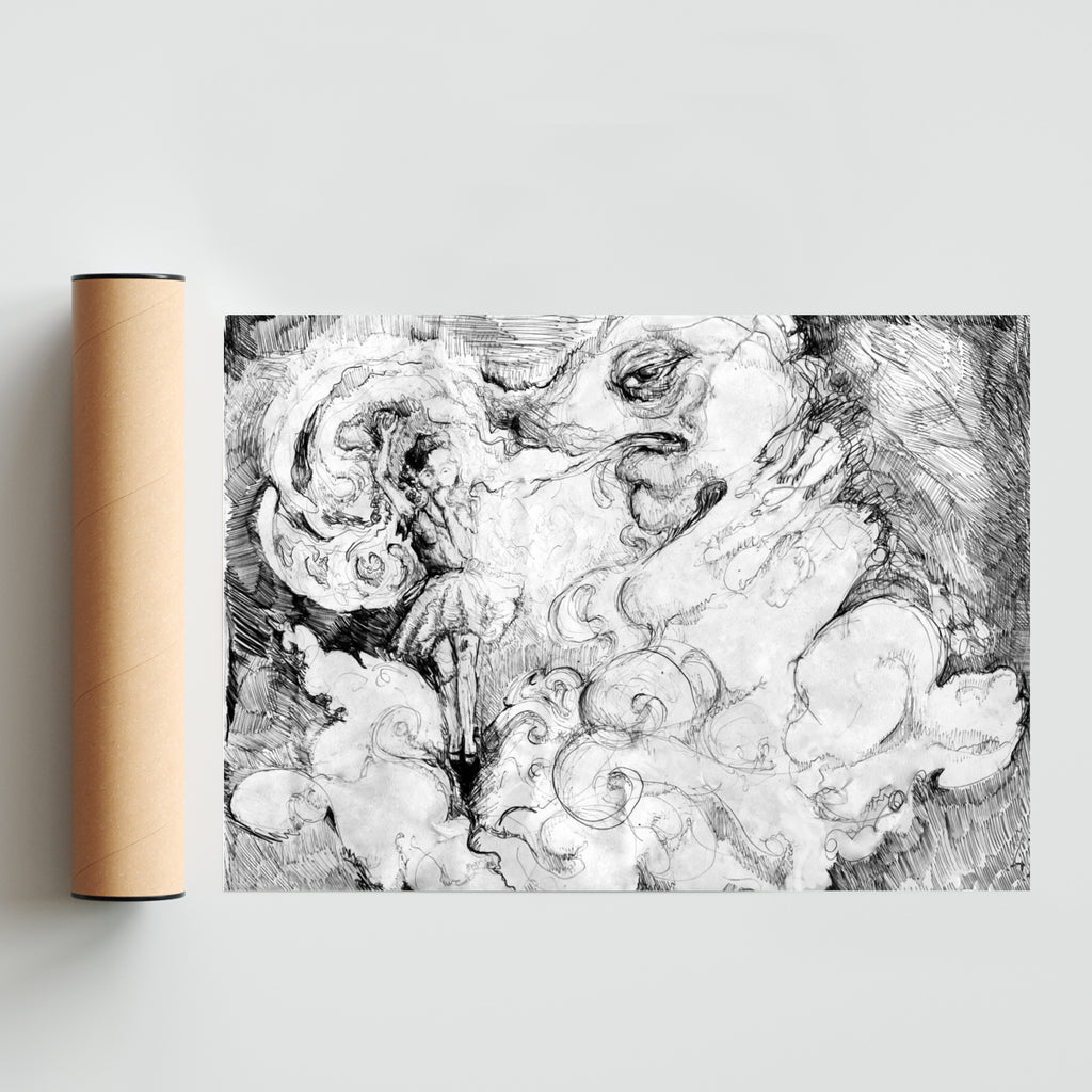 Pesadillas - Paisaje Solo print