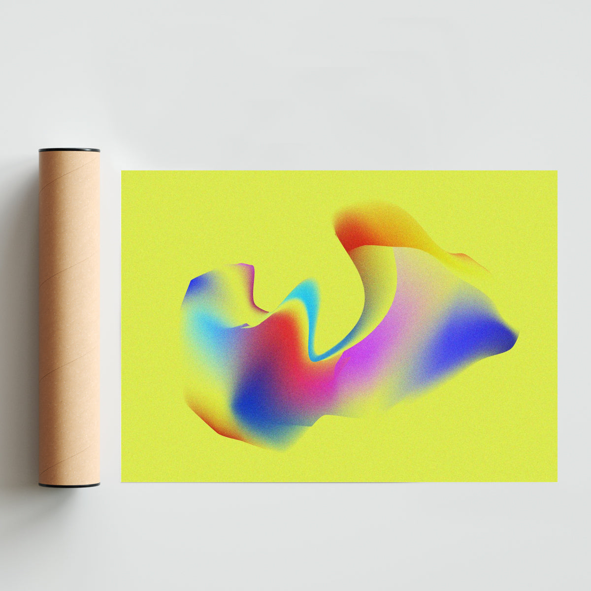 Granulado amarillo - Paisaje Solo print