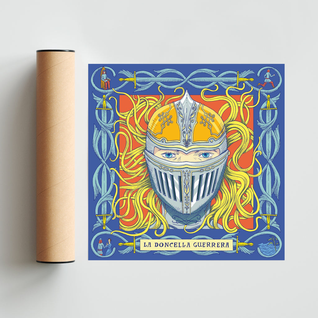 La doncella guerrera - Cuadrado solo print