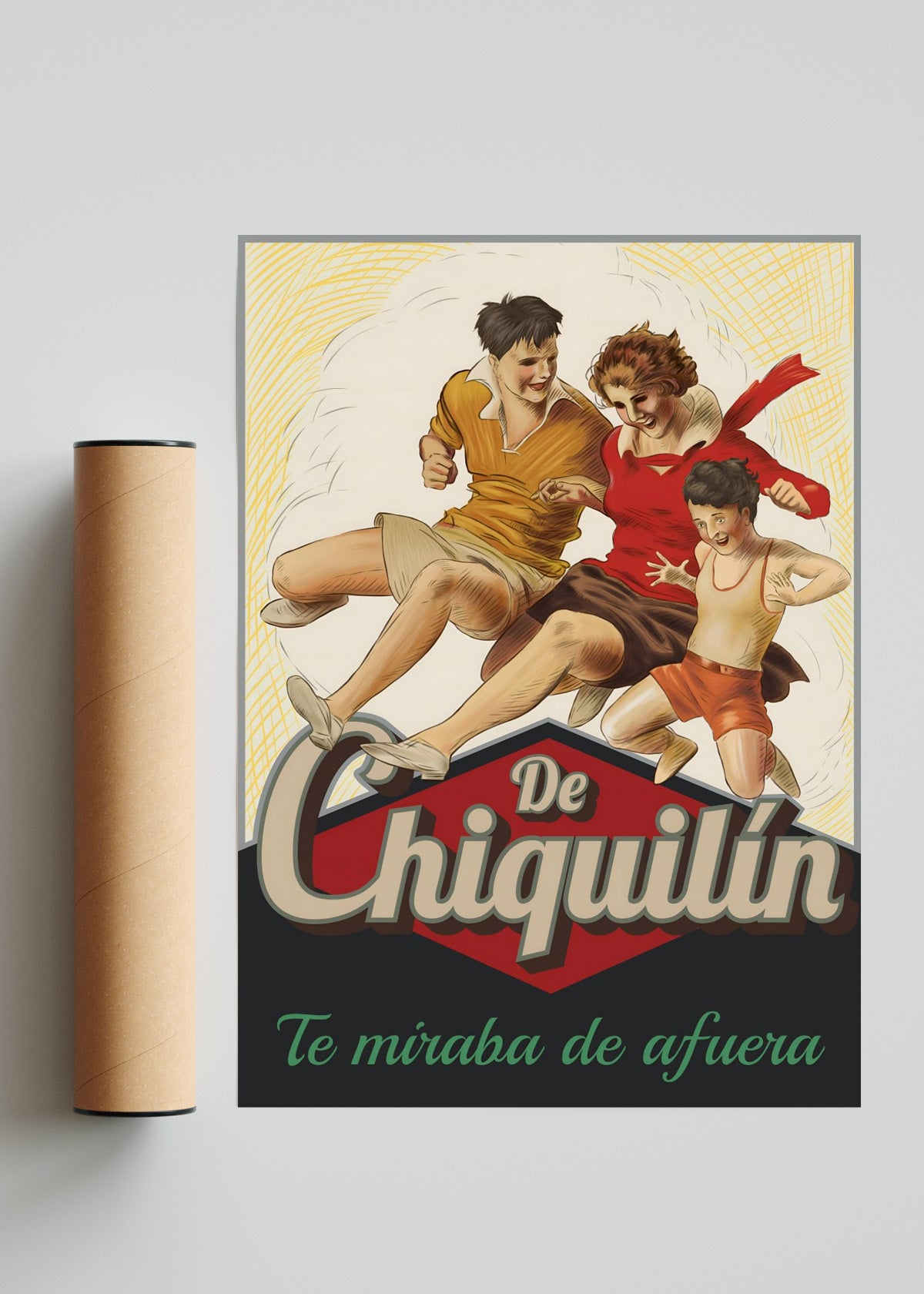 De chiquilín te miraba de afuera - Retrato solo print