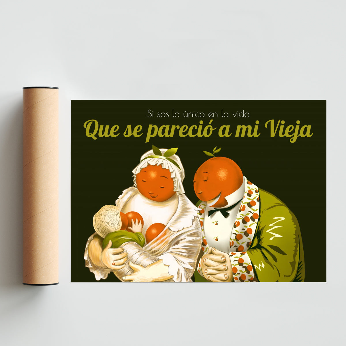 Si sos lo único en la vida que se pareció a mi vieja - Paisaje Solo print