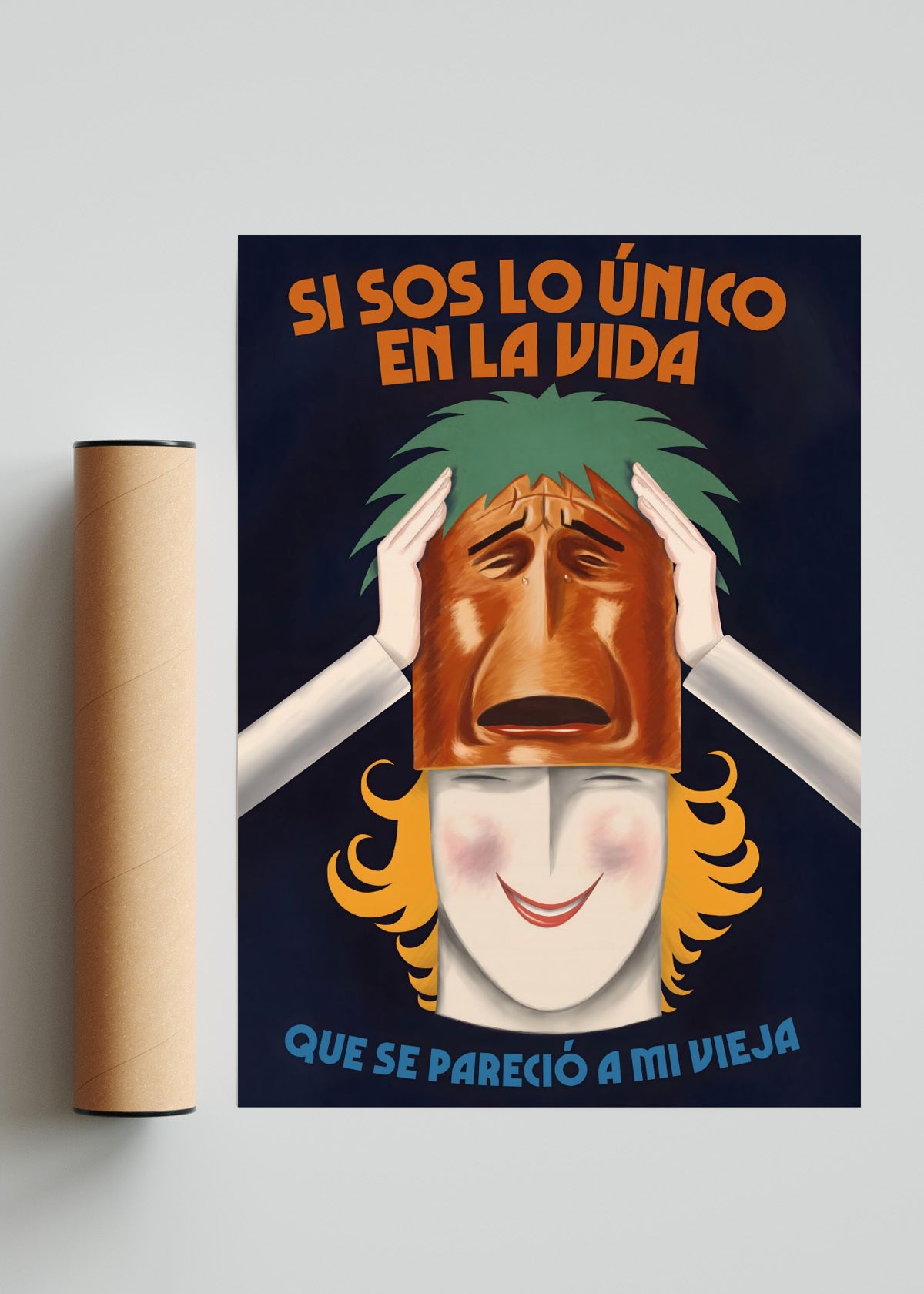 Si sos lo único en la vida - Retrato solo print