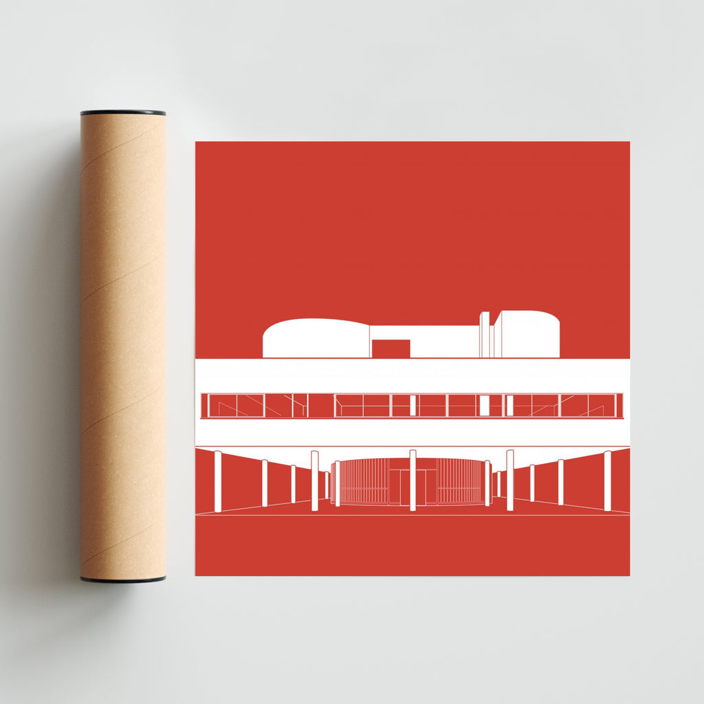 VILLA SAVOYE - Cuadrado solo print