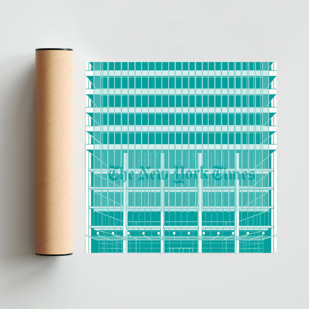 THE NEW YORK TIMES BUILDING - Cuadrado solo print