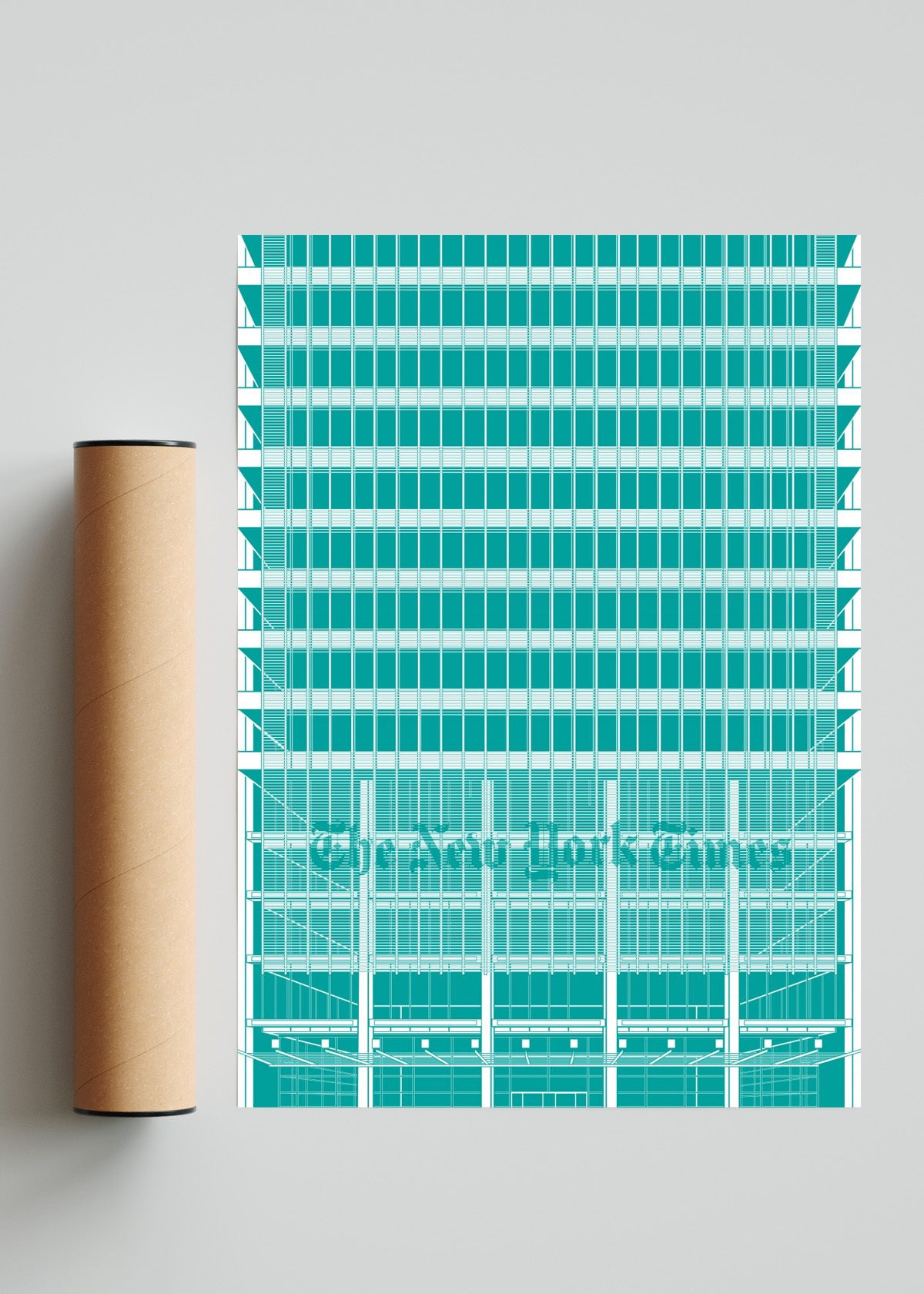 THE NEW YORK TIMES BUILDING - Retrato solo print