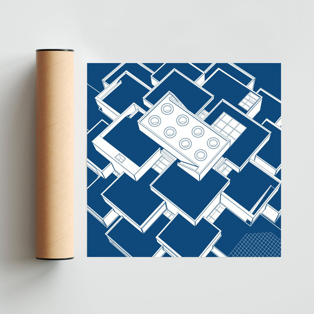 LEGO HOUSE - Cuadrado solo print