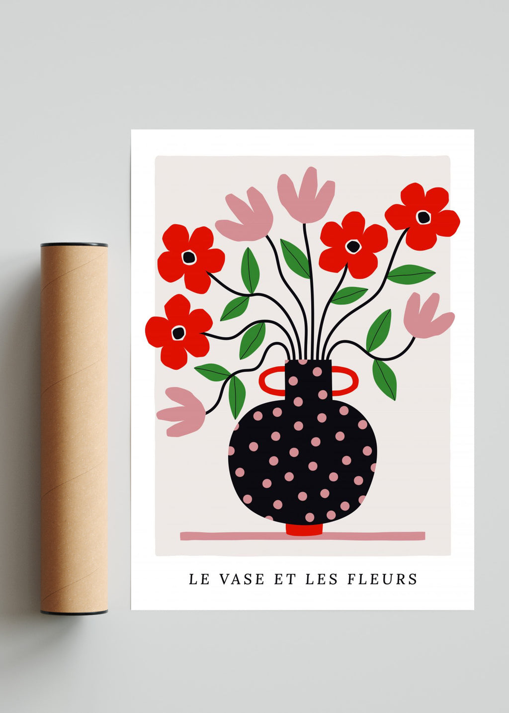 LE VASE ROUGE - Retrato solo print