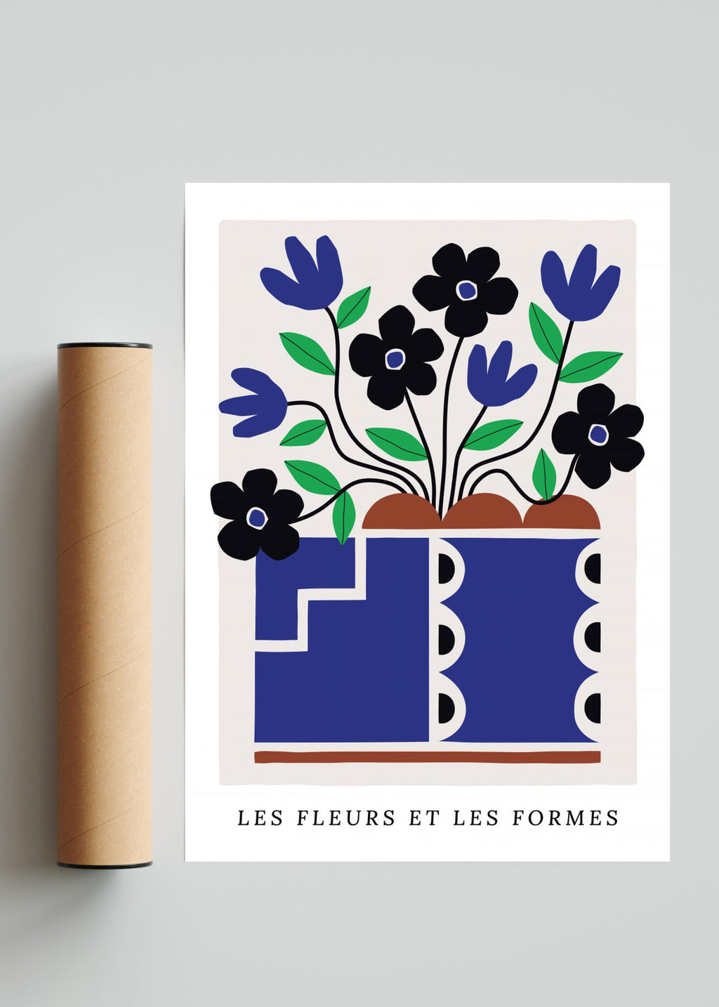 LE FORMES BLEU - Retrato solo print