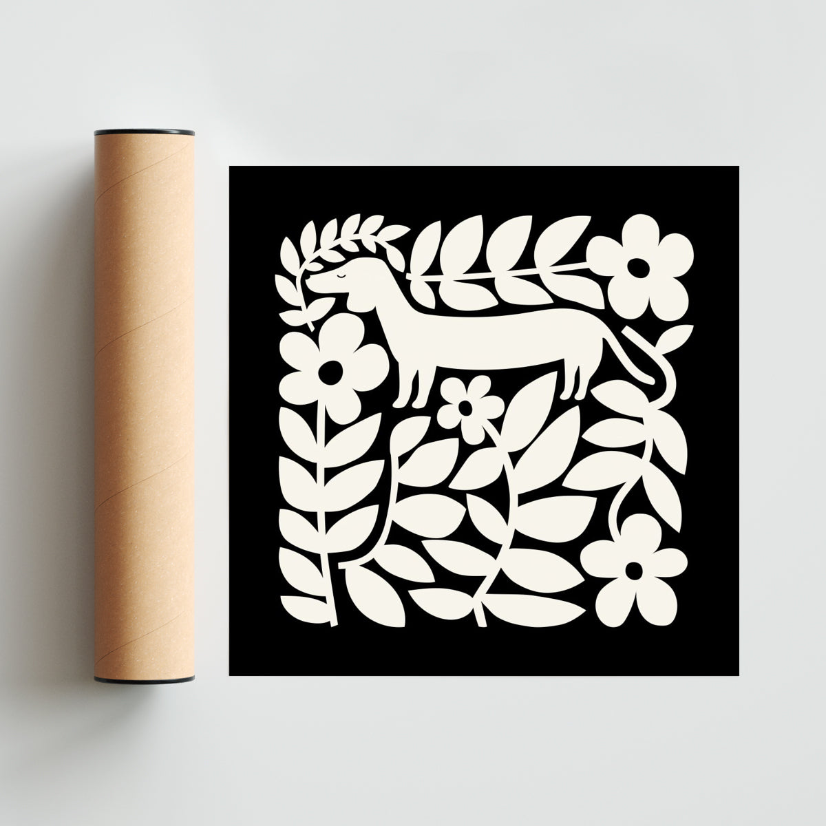 SALCHICHA II - Cuadrado solo print