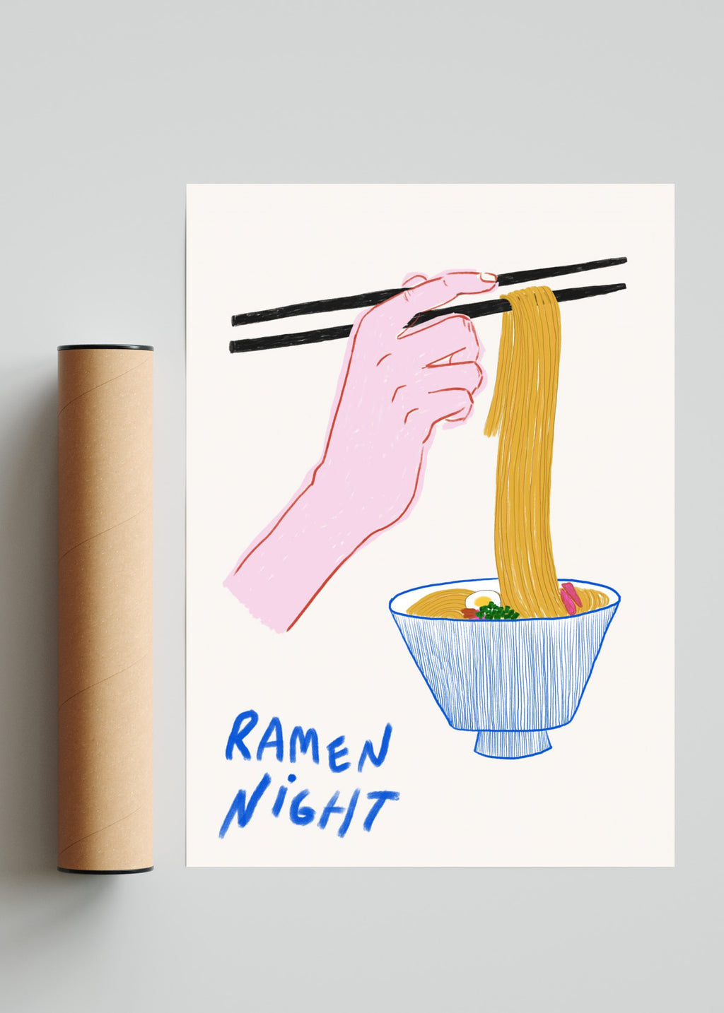 Ramen Night - Retrato solo print