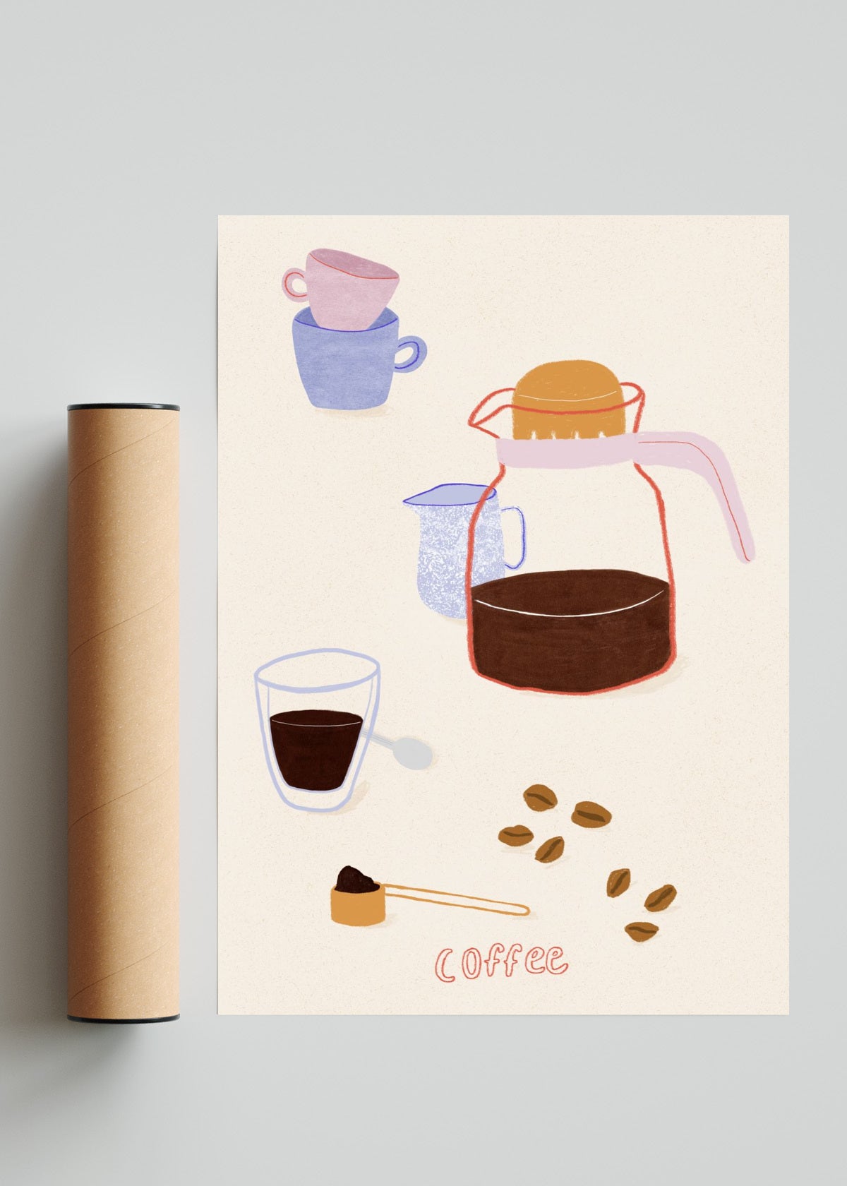 Coffee - Retrato solo print