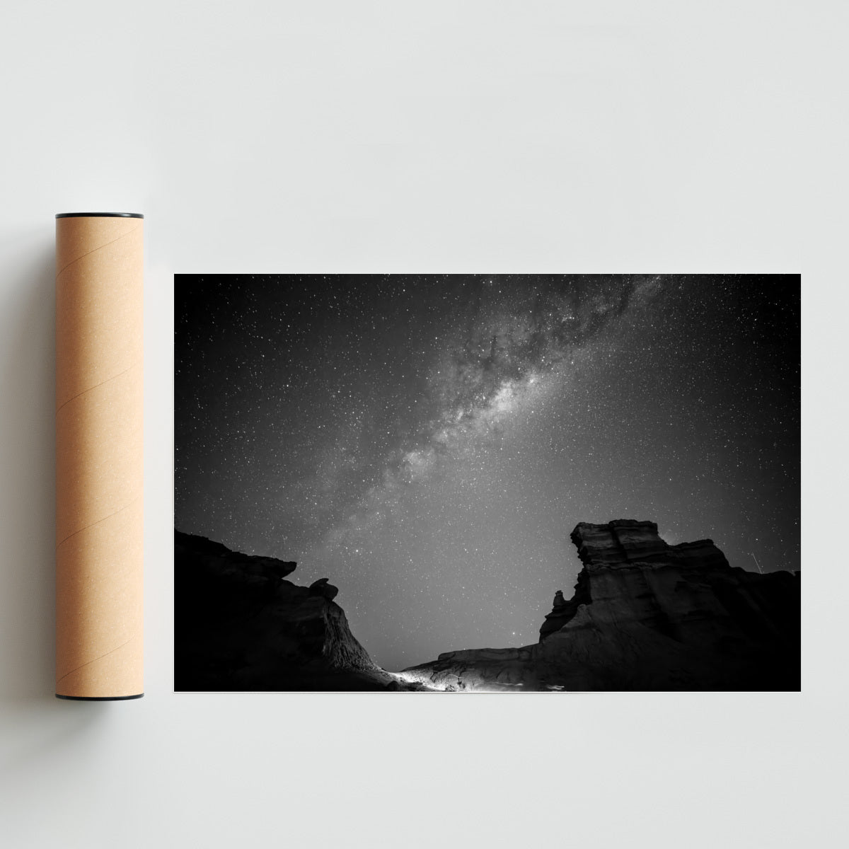 Camino a las estrellas blanco y negro - FotoH solo print