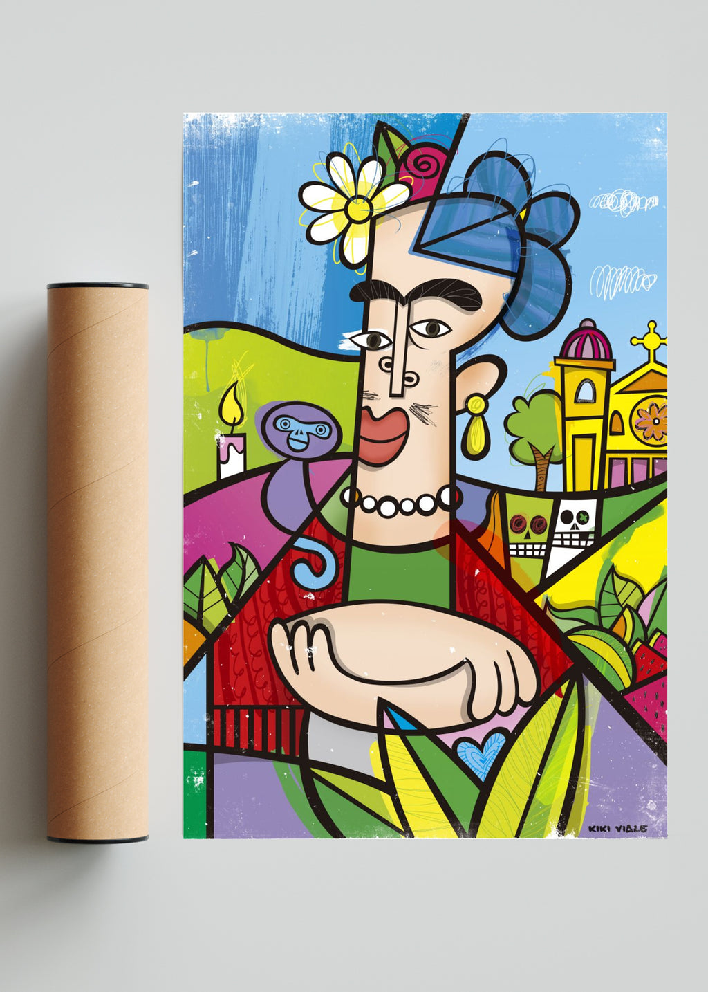 Frida kahlo by kiki - FotoV Solo print