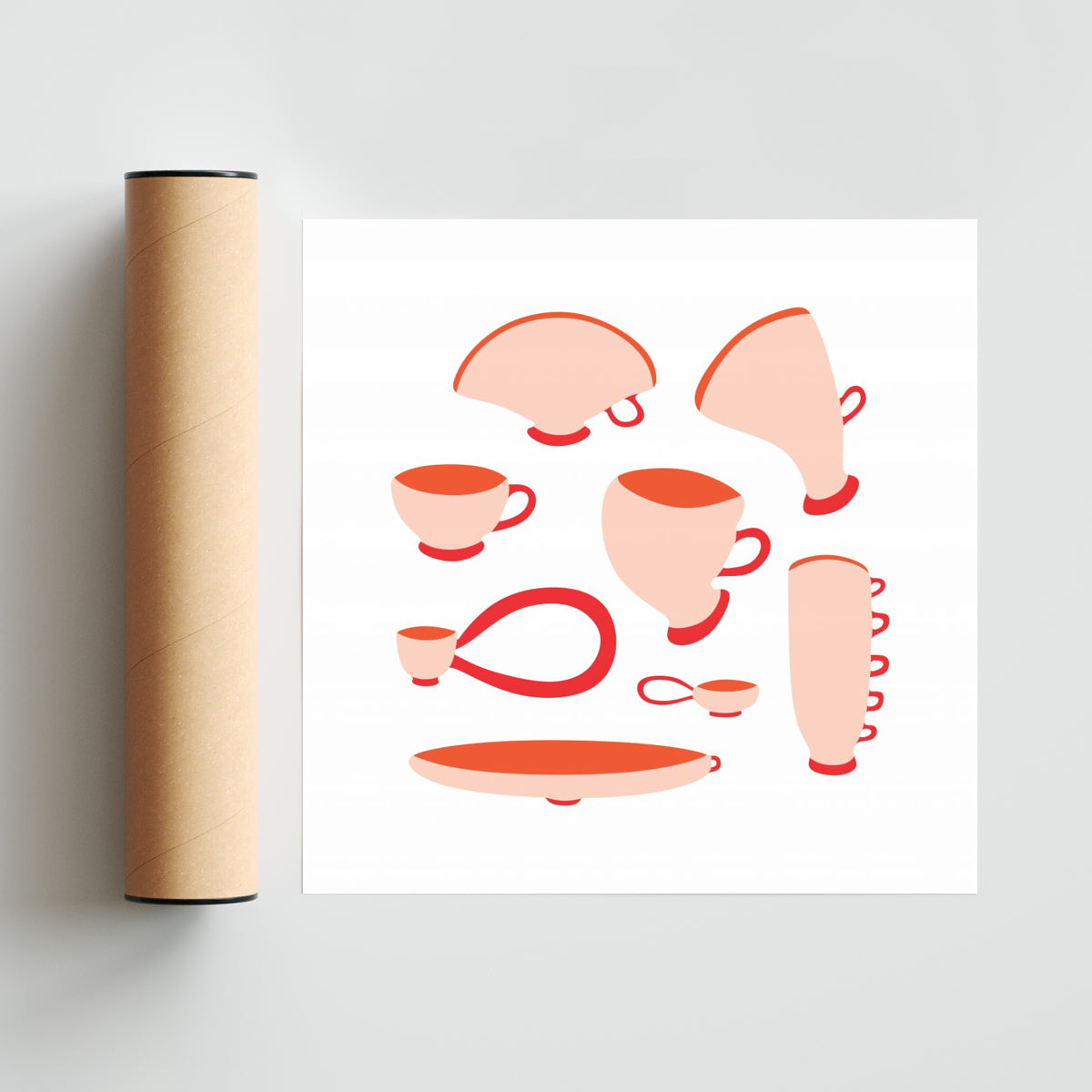 TAZAS IMAGINARIAS - Cuadrado solo print