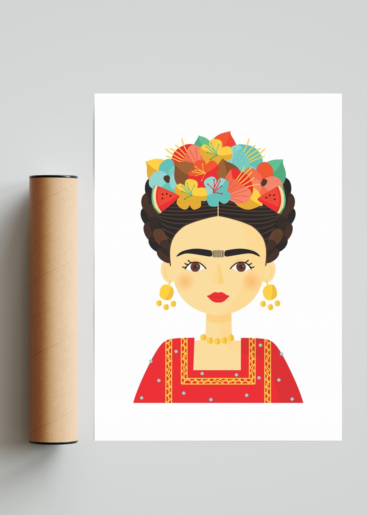 RETRATO FRIDA - Retrato solo print