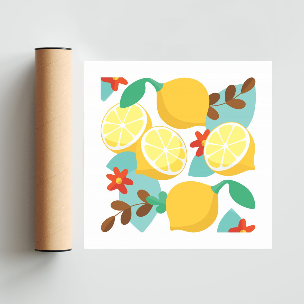 LIMONES - Cuadrado solo print