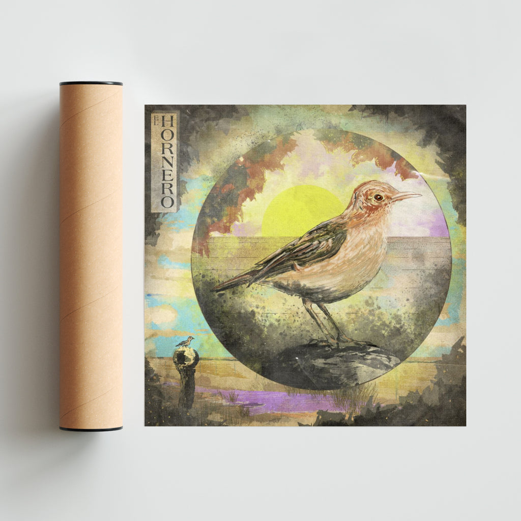 El primer trabajador - Cuadrado solo print