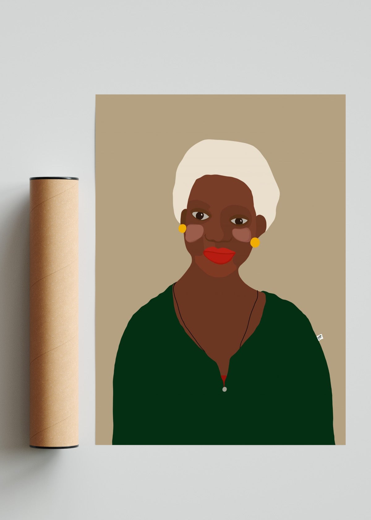 Série ELHOS - Retrato solo print