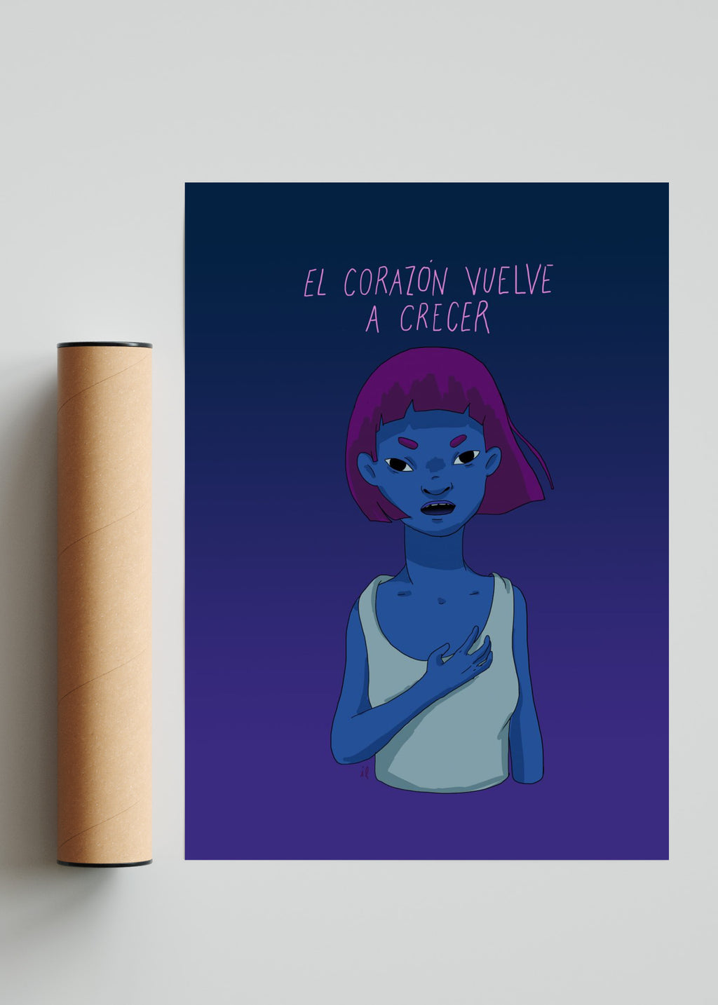 El corazón vuelve a crecer - Retrato solo print