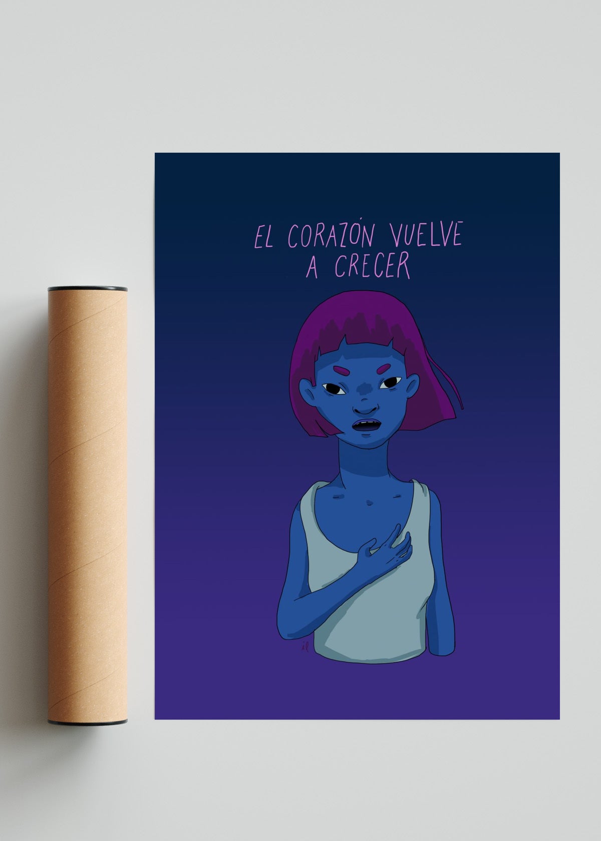 El corazón vuelve a crecer - Retrato solo print