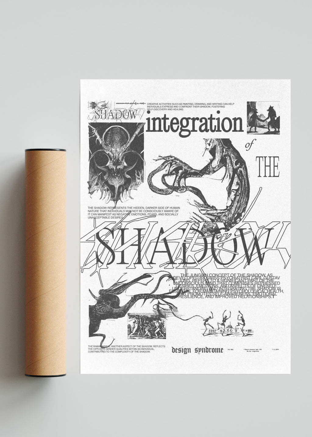 Integration of the Shadow - Retrato solo print