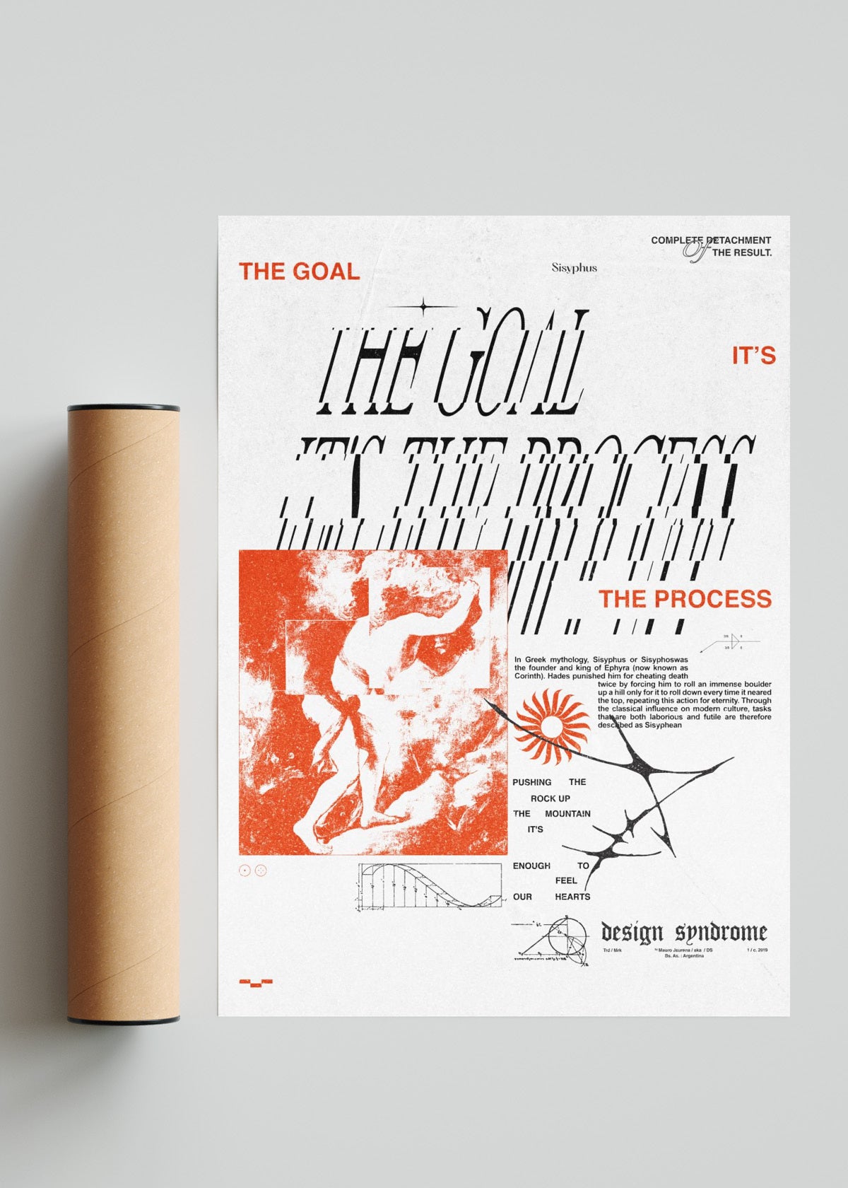The Goal it´s the Process - Retrato solo print