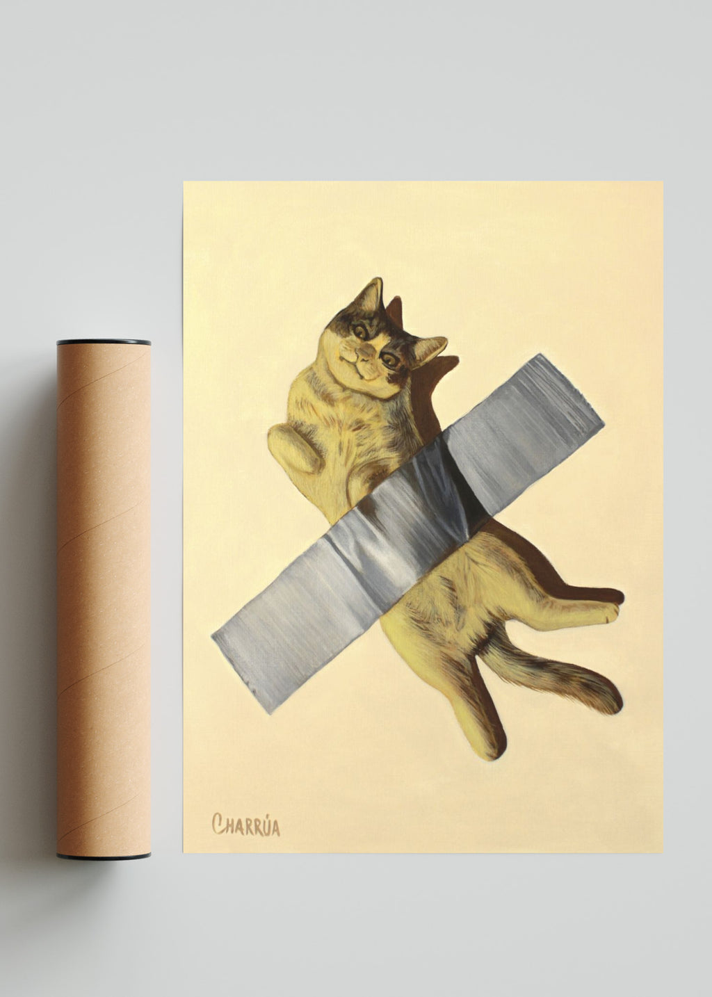 Banana Cat - Retrato solo print