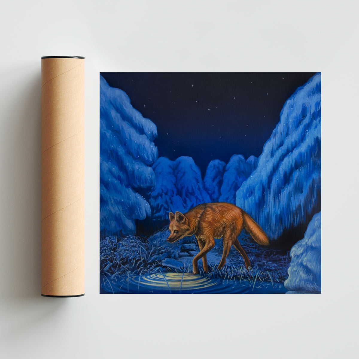Noches sin luna - Cuadrado solo print