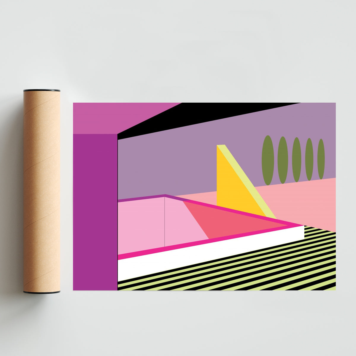 De Noche - Paisaje Solo print