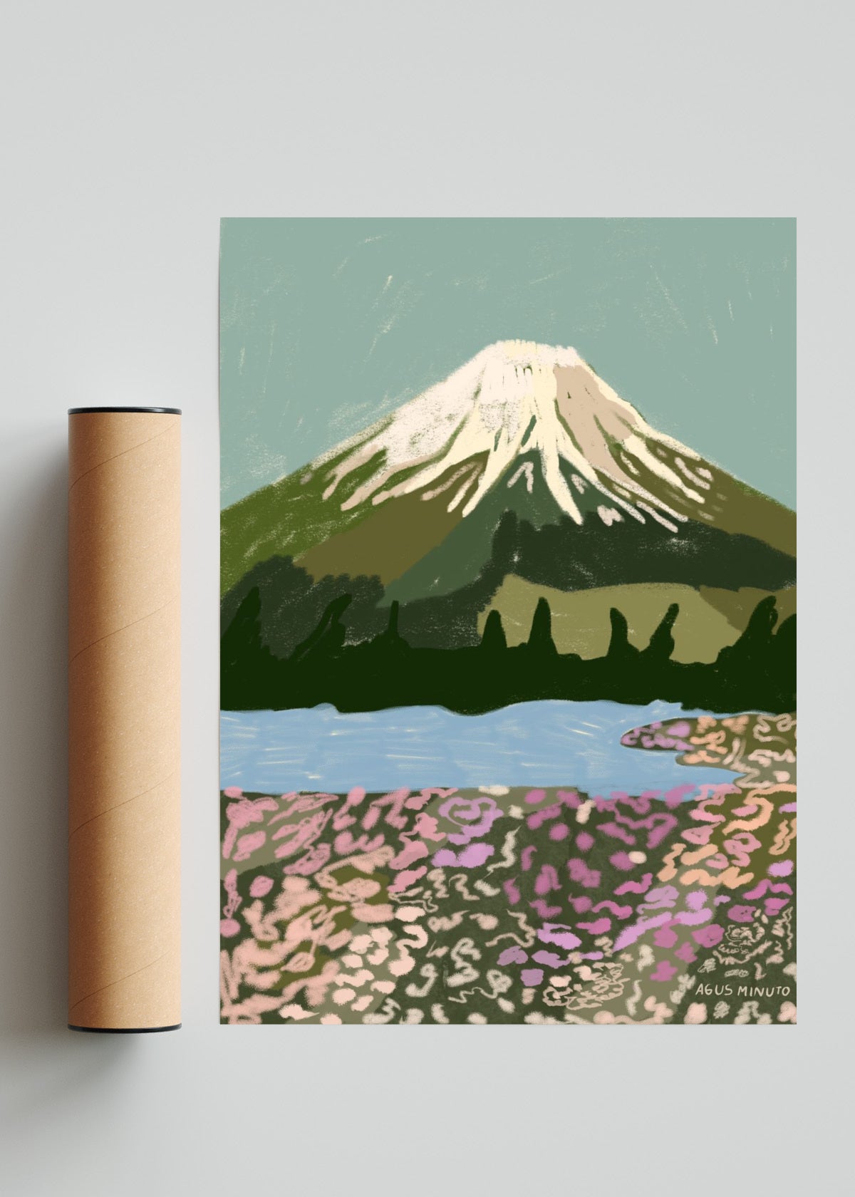 Monte Fuji - Retrato solo print