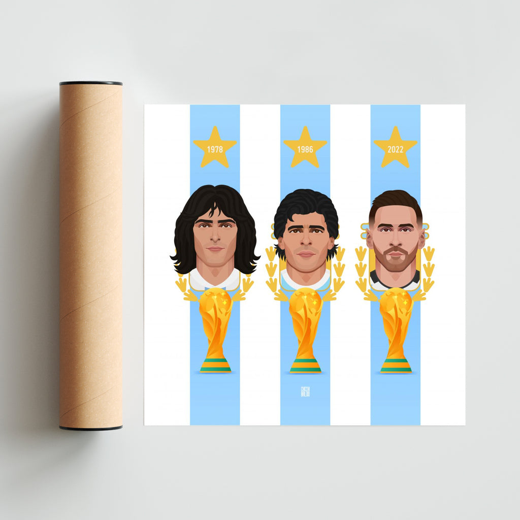3 Estrellas - Cuadrado solo print